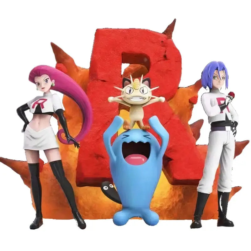 Decoration with 4 Pokemon Figures