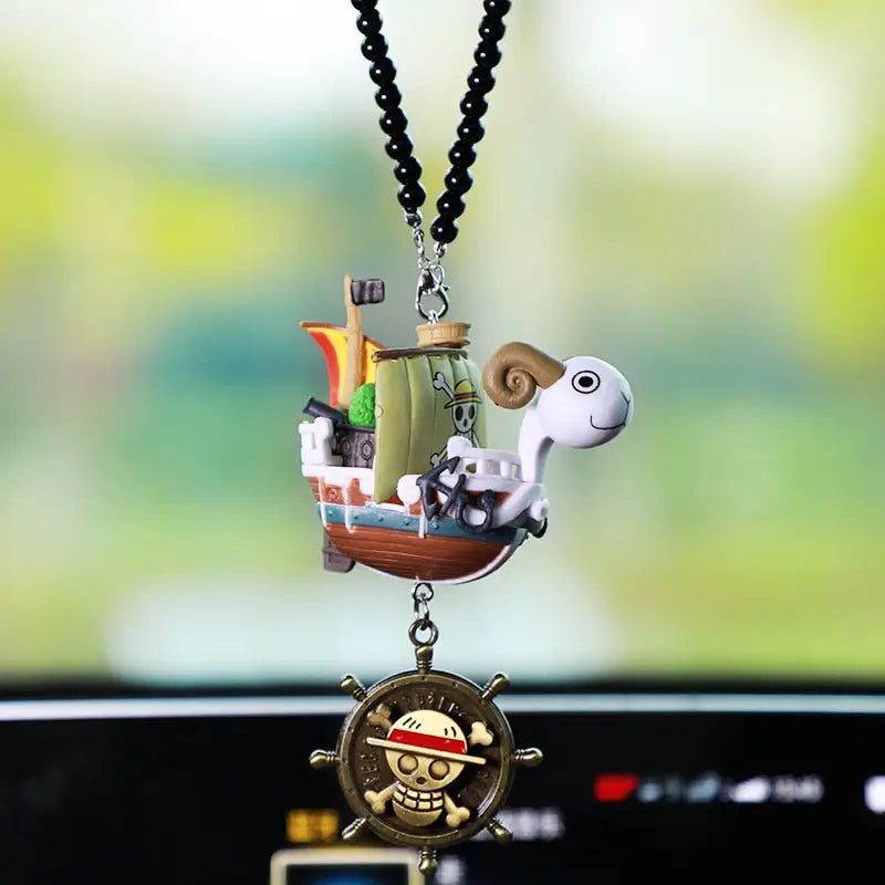One Piece Boat Rearview Mirror Decoration