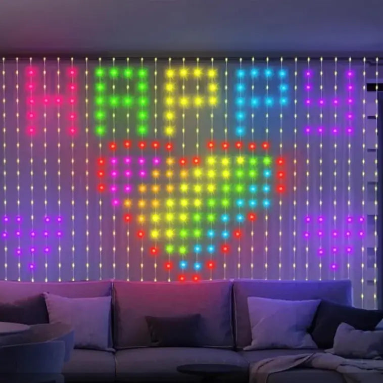 Programmable Light Curtain Decoration