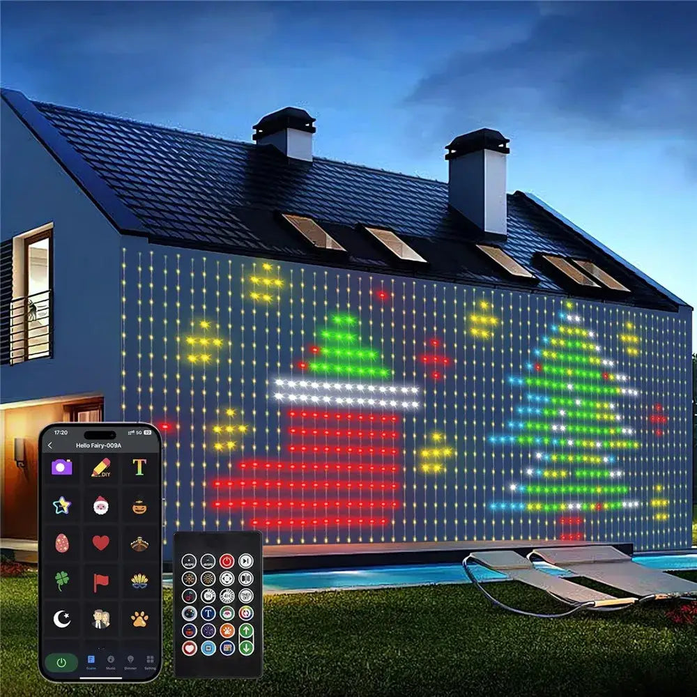 Programmable Light Curtain Decoration