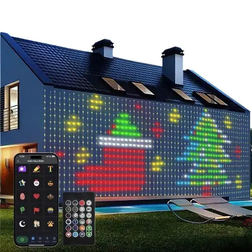 Programmable Light Curtain Decoration