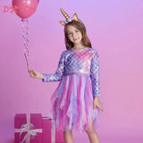 Kids Mermaid Dress Costume