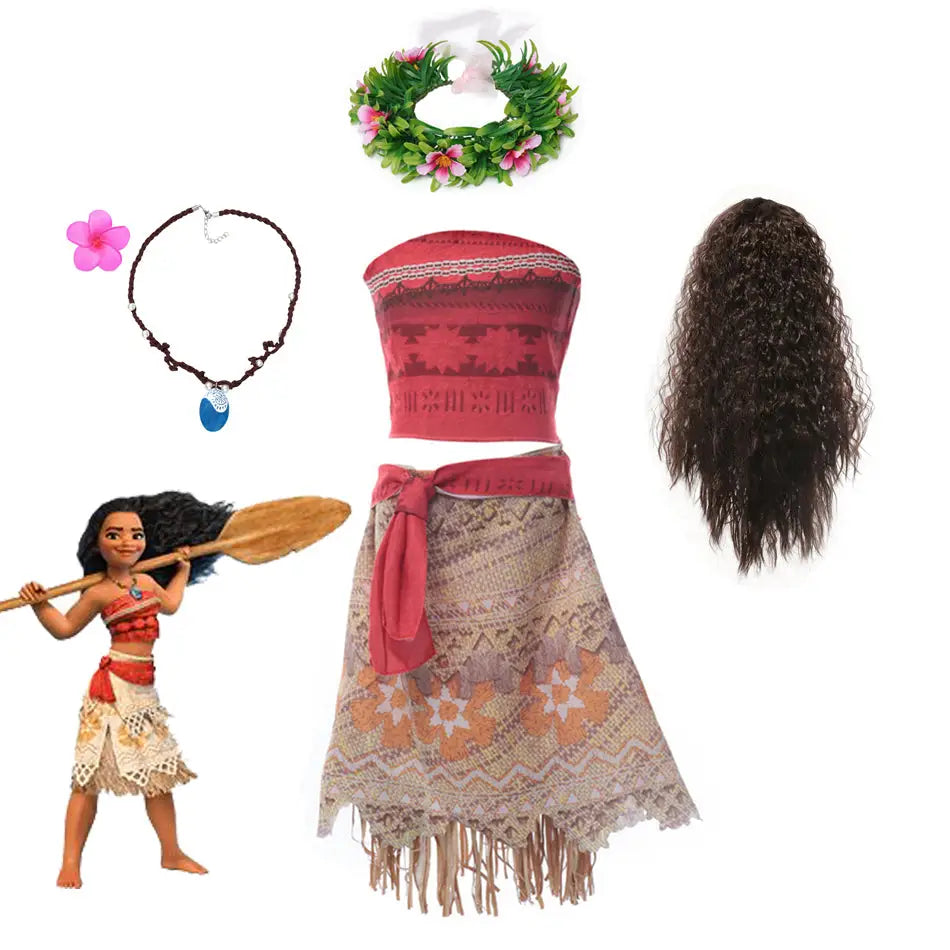 Child Vaiana Moana Costume