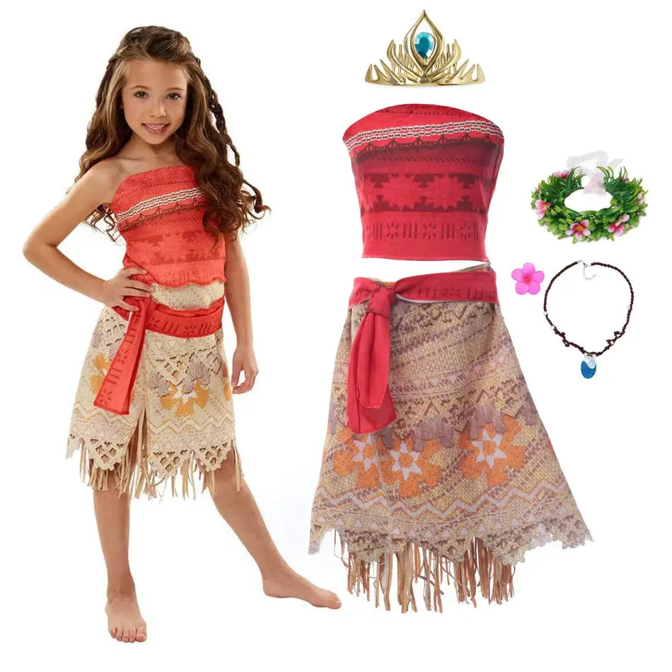 Child Vaiana Moana Costume