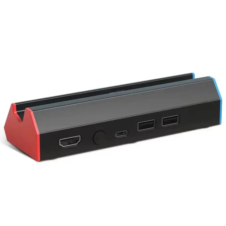 Station accueil switch dock switch 2 noir et rouge avec ports hdmi usb-c et usb-a pour nintendo switch