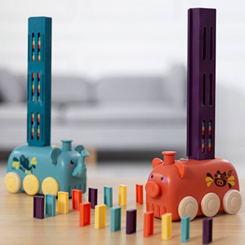 Treno Automatico di Dominos (Giocattolo STEM per lo Sviluppo Cerebrale)