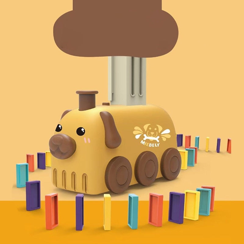 Treno Automatico di Dominos (Giocattolo STEM per lo Sviluppo Cerebrale)