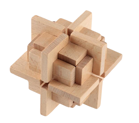 Casse-tête en Bois Double Nœud