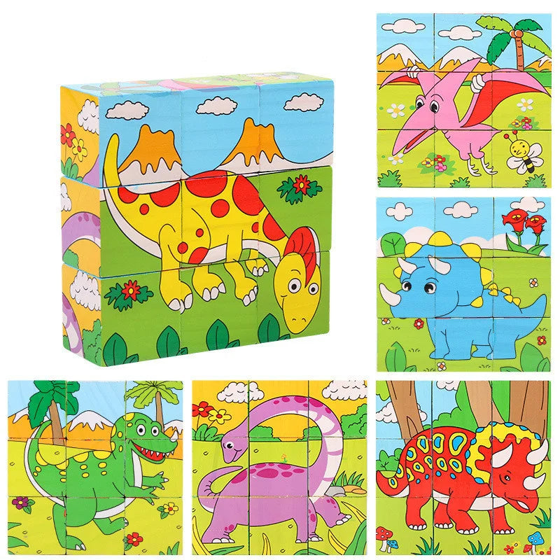 Cubo puzzle per bambini in legno