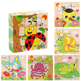 Cubo puzzle per bambini in legno