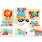 Puzzle Encastrement Montessori en Bois 5 Pièces