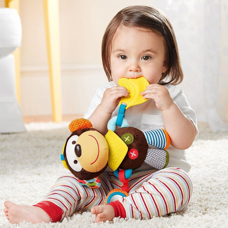 Sonaglio in Peluche con Anello da Dentizione