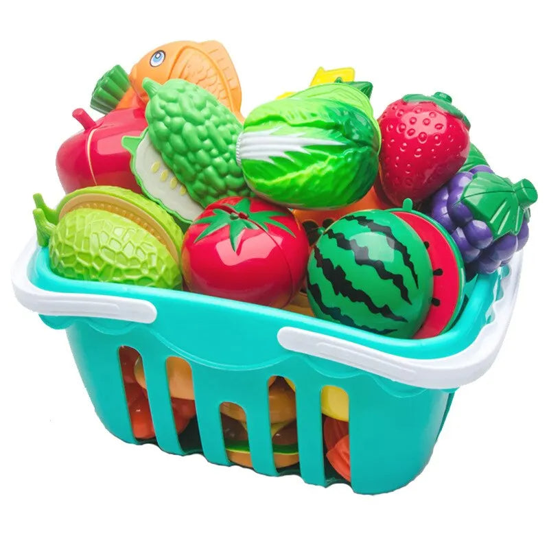 Cucina Giocattolo con Frutta e Verdura da Tagliare