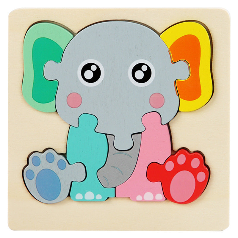 Puzzle Encastrement Montessori en Bois 5 Pièces