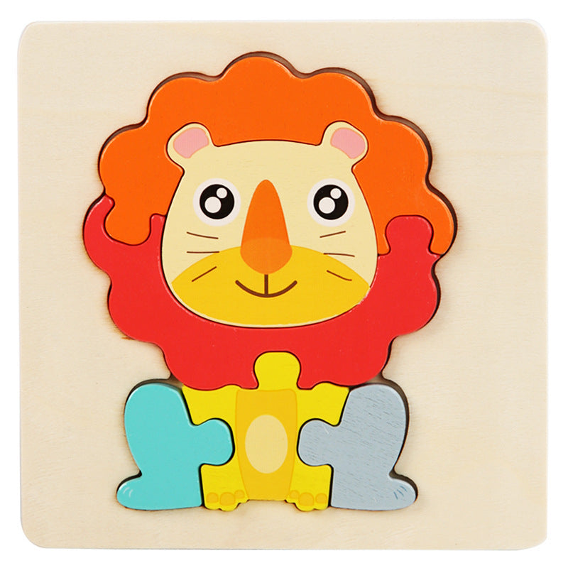 Puzzle Encastrement Montessori en Bois 5 Pièces
