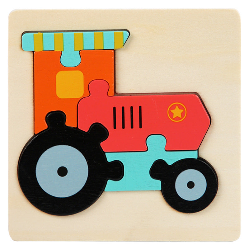 Puzzle Encastrement Montessori en Bois 5 Pièces