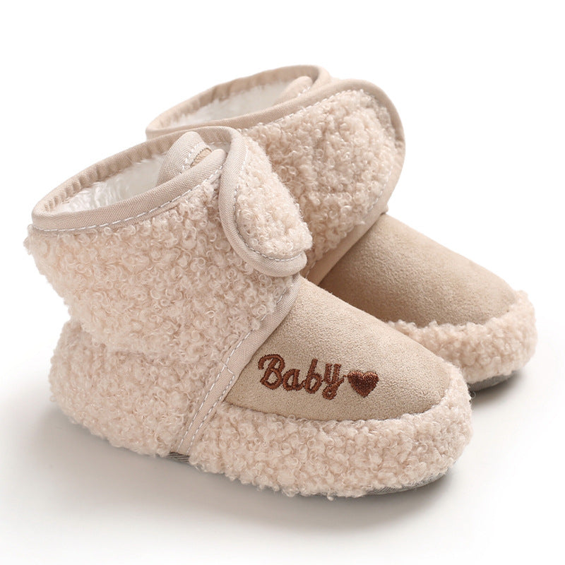 Fleece-Lined Ankle Boots for Baby Girls and Boys