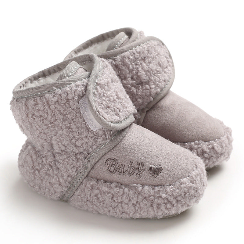Fleece-Lined Ankle Boots for Baby Girls and Boys