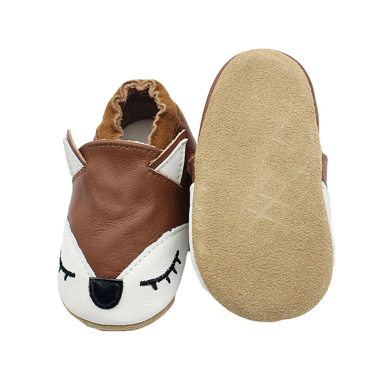 Chaussons Bébé en Cuir Souple
