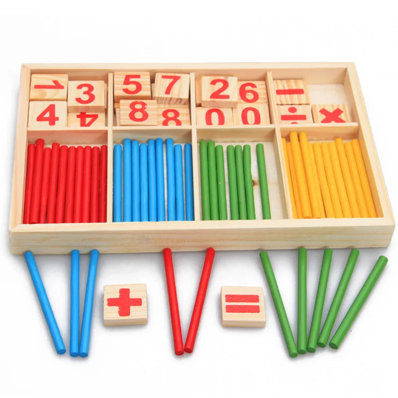 Bâton de Calcul Montessori en Bois