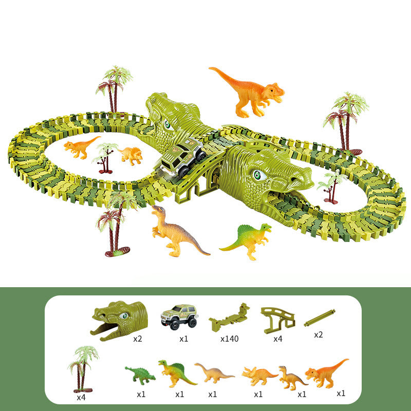 Circuit Voiture Dinosaure Enfants