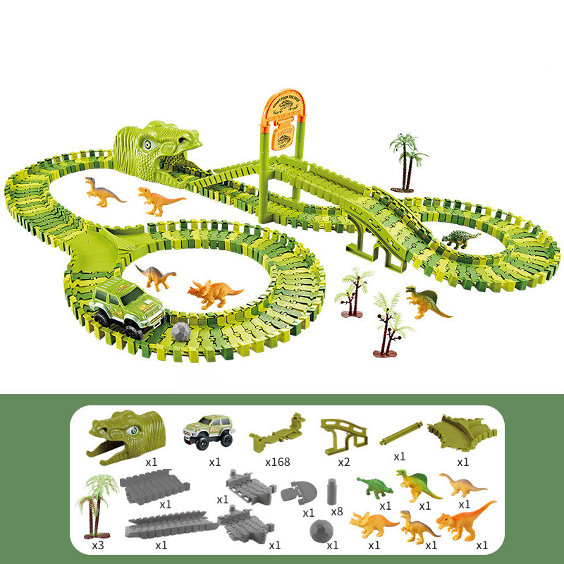 Circuit Voiture Dinosaure Enfants
