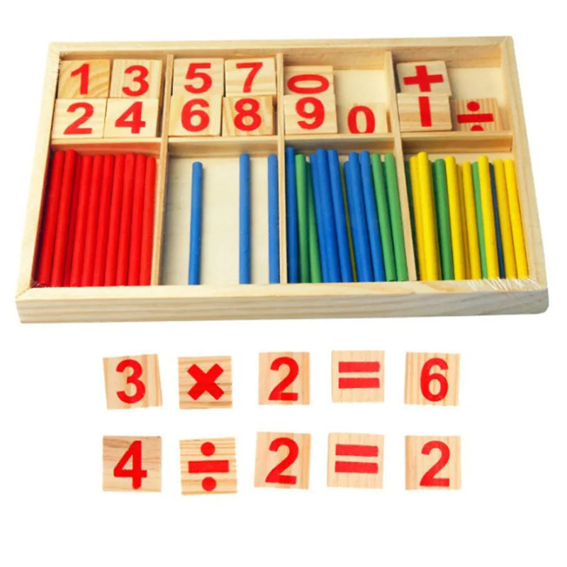 Bâton de Calcul Montessori en Bois