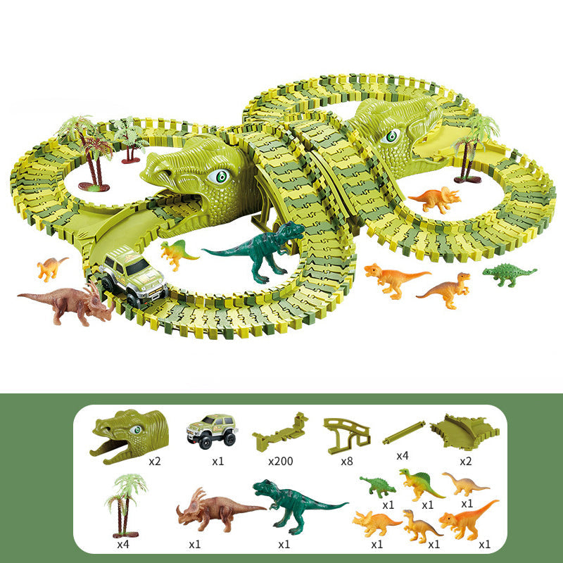 Circuit Voiture Dinosaure Enfants