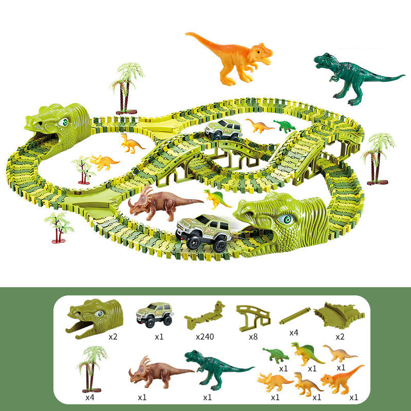 Circuit Voiture Dinosaure Enfants