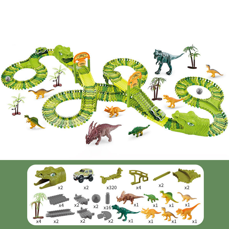 Circuit Voiture Dinosaure Enfants
