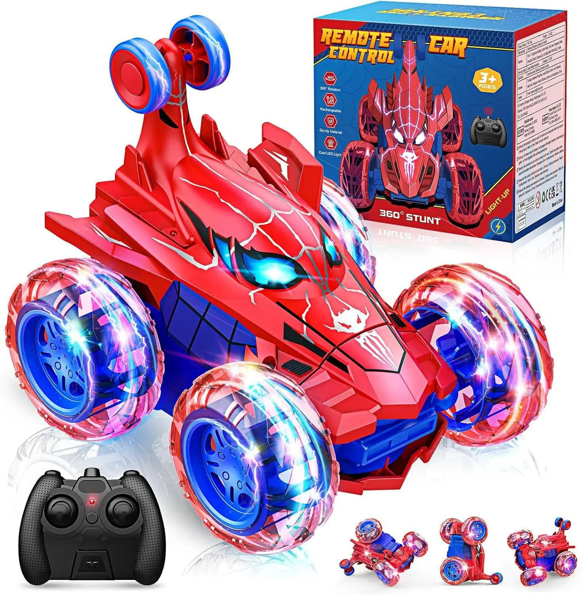 Voiture Télécommandée Spider-Man Enfant