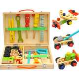 Cassetta degli attrezzi in legno per bambini