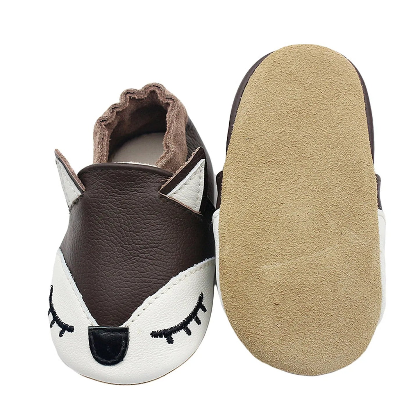 Chaussons Bébé en Cuir Souple