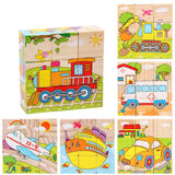 Cubo puzzle per bambini in legno