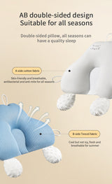 Cuscino Ergonomico per Neonati in Cotone Biologico PureRest™