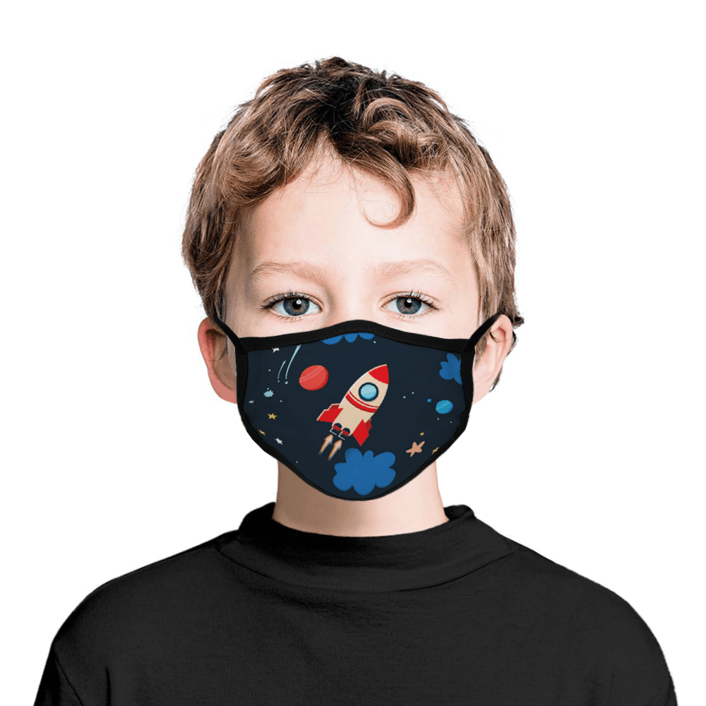 Maschera protettiva "Rocket" riutilizzabile per bambini di età superiore ai 2 anni