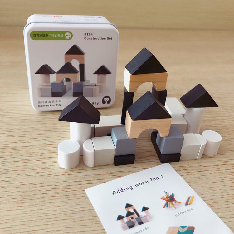 Montessori Travel Puzzle Box (6-in-1 Cognitive Blocks)