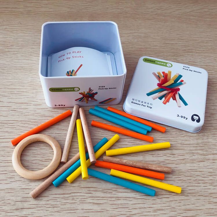 Montessori Travel Puzzle Box (6-in-1 Cognitive Blocks)
