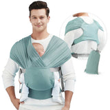 Baby wrap carrier - Light green