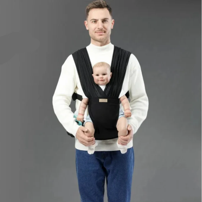 Fascia porta-bebè per neonati con tasca | StashNest