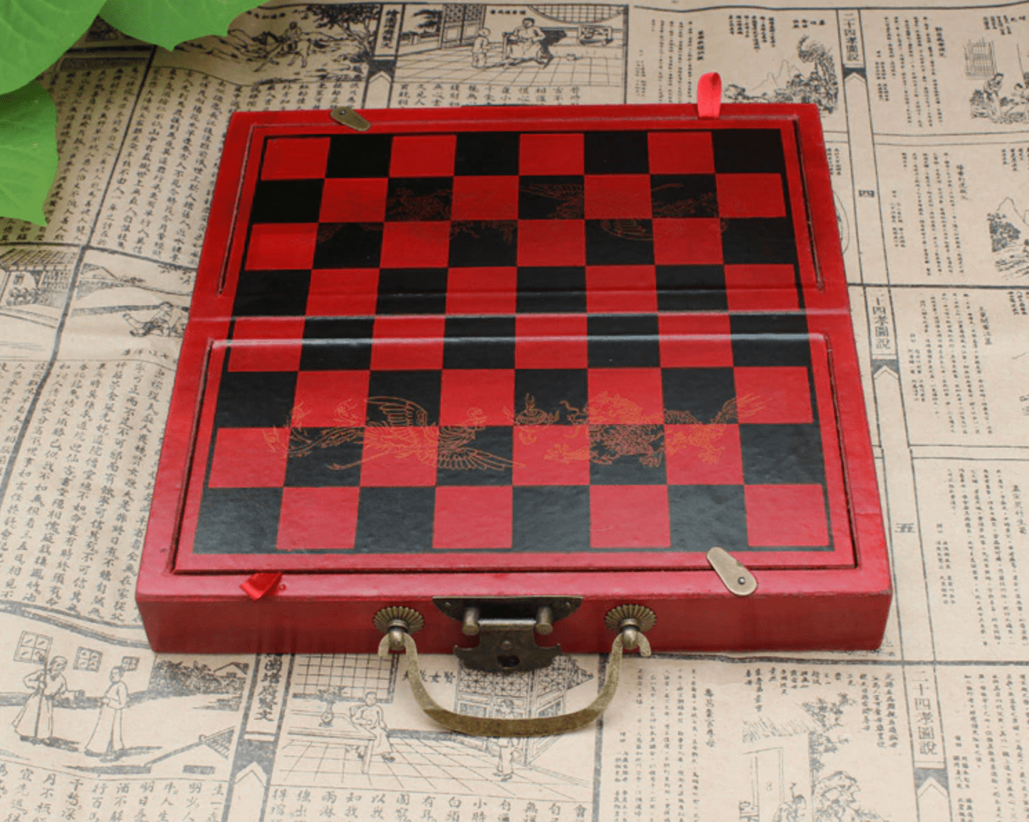 Jeu d'Échecs en Bois Artisanal