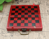 Jeu d'Échecs en Bois Artisanal