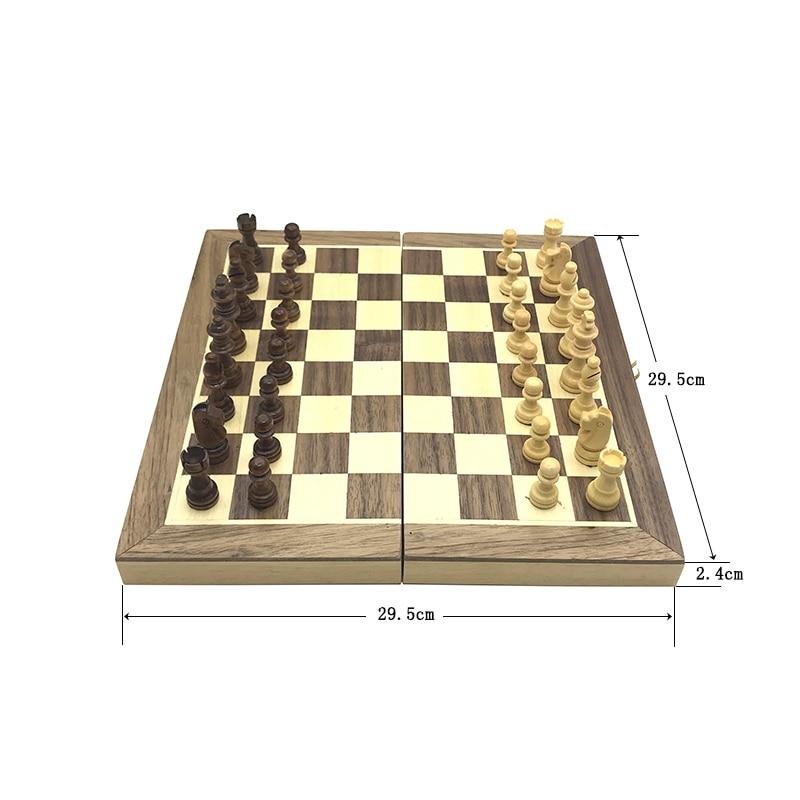 Jeu d'Échecs Magnétique en bois