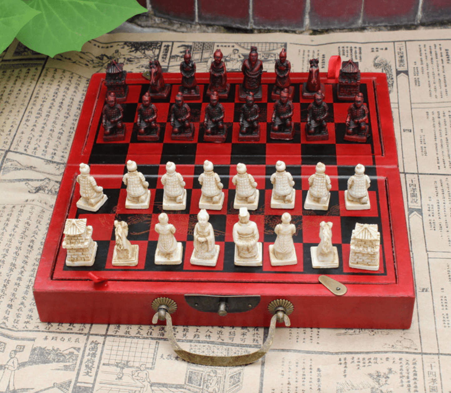 Jeu d'Échecs en Bois Artisanal