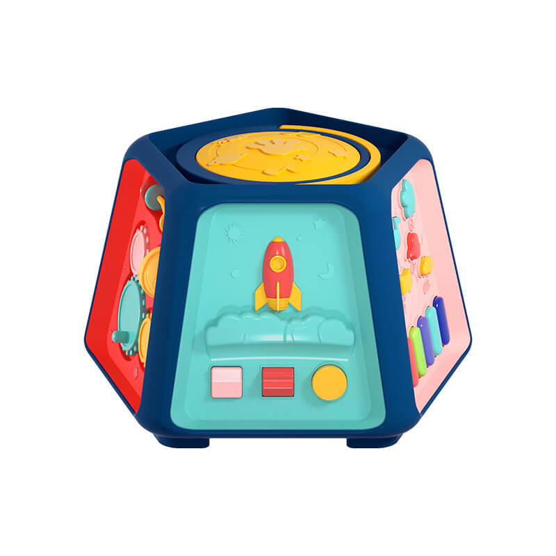 6-in-1 Musical Activity Drum (Sensory Learning Cube)