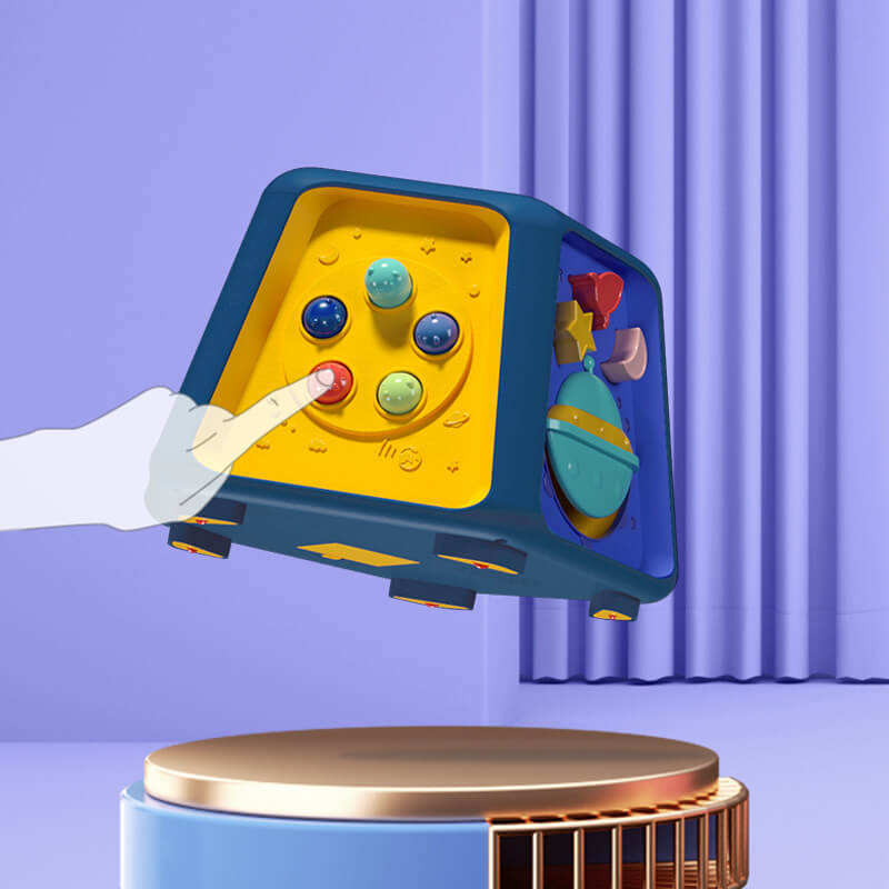 6-in-1 Musical Activity Drum (Sensory Learning Cube)