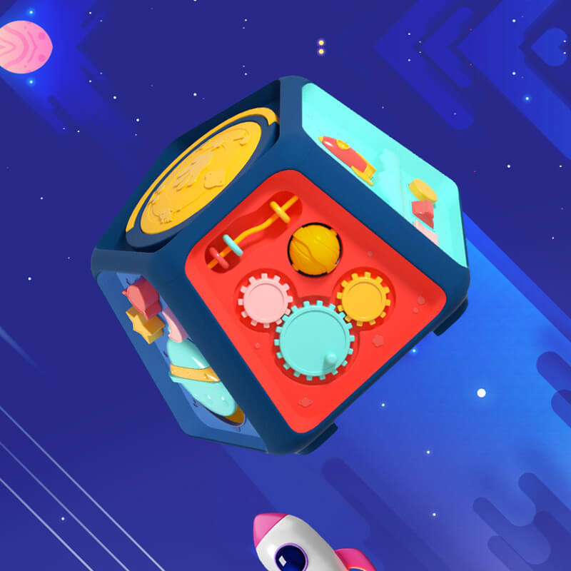 6-in-1 Musical Activity Drum (Sensory Learning Cube)