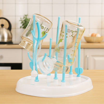 Blue bottle drying rack - bottle dryer