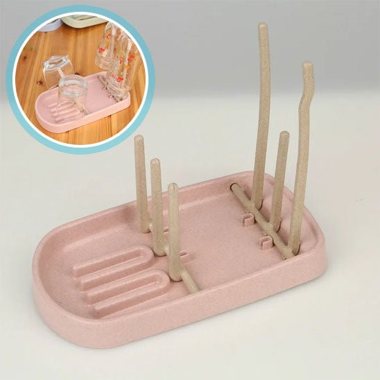 Bottle drying rack - Pink