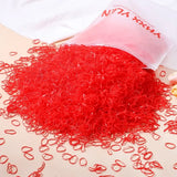 Elastique pour bracelet 500 pcs en élastiques rouges vifs pour loisirs créatifs bracelets uniques déguisement carnaval